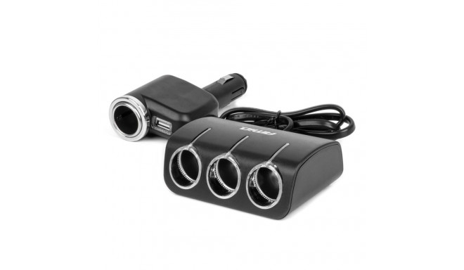 "rozdzielacz gniazda zapalniczki laadijaga ja hõõgniidiga 12v 24v 120w 80cm amio-04360"