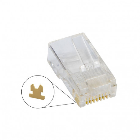 1259# Wtyk telefoniczny 8p8c (rj45) linka 100 pack