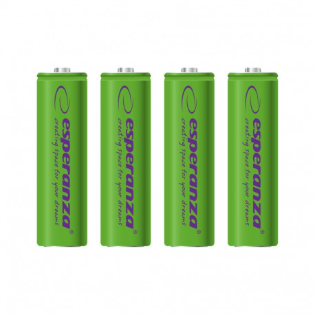 EZA104G Esperanza akumulatorki ni-mh aa 2000mah 4szt. zielone