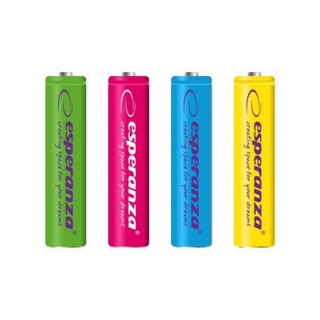 EZA107 Esperanza akumulatorki ni-mh aaa 1000mah 4szt. mix kolorów