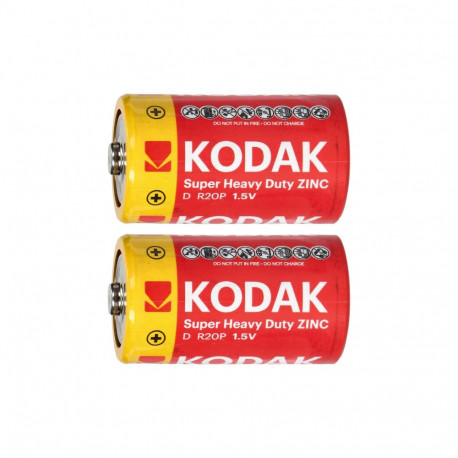 Kodak ZINC Super Heavy Duty D LR20 patarei, 2 tk