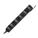 5-kordne pikendusjuhe 2P+Z, 1,5m H05VV-F 3x1,5mm2, Imax=16A, lame pistik, must