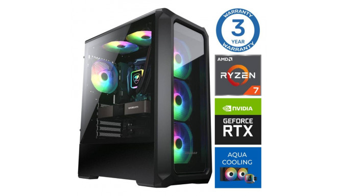 INTOP AQUA Ryzen 7 7700X 16GB DDR5 500SSD M.2 NVME+2TB RTX4060Ti 8GB no-OS