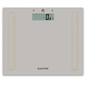 Salter 9113 GY3R Compact Glass Analyser Bathroom Scales - Grey