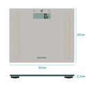 Salter 9113 GY3R Compact Glass Analyser Bathroom Scales - Grey