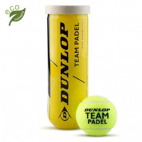 Padel tennis balls Dunlop TEAM PADEL 3 pet