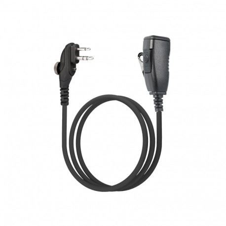 M-13Q-H2/SC PTT mikrofon koos 3,5 mm kiirühendusega kõrvaklapile ja metallist klamber, Hytera 2-pini