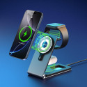 Duzzona W22 3in1 MagSafe Wireless Charger fold Stand Smartphone / Smart Watch / TWS Hedset Airpods
