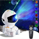 Bemi Sitting Astronout 360 degree Rotate Head Star Sky & Nebula projector with Remote White