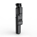Elight S3L 3in1 Led Light Selfie stick & Video WEB call Tripod stand till 68cm & Shutter Button Blac