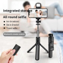 Elight S3L 3in1 LED Gaismas Selfie Nūja & Video WEB zvanes Statīvs līdz 68cm & Aiztvara Poga Melna