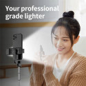 Elight S3L 3in1 LED Gaismas Selfie Nūja & Video WEB zvanes Statīvs līdz 68cm & Aiztvara Poga Melna