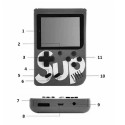 GameBox R1 8bit Portable Retro Game console with 400 games 3'' LCD with TV RCA cable Black