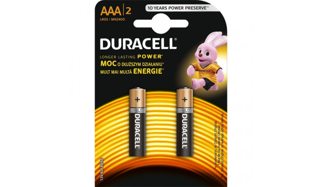 Duracell AAA MN2400 Alkaline LR03 1.5V Baterejas (2gab.)