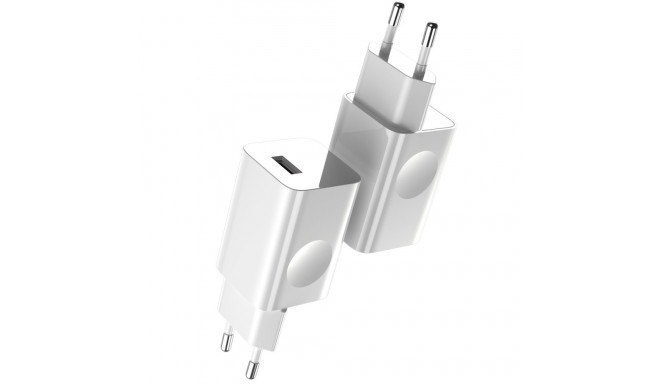 Baseus CCALL-BX02 tīkla lādētājs USB / 24W / 3A / Quick Charge 3.0 / balts
