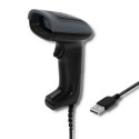Qoltec 50863 Wired laser barcode scanner 1D  2D  USB