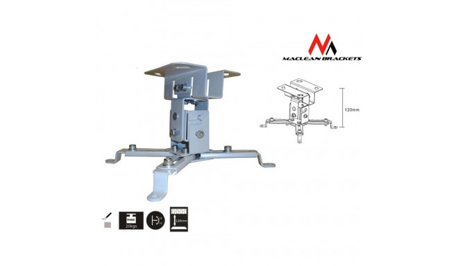 Maclean Ceiling Projector Bracket 12cm 20kg MC-582