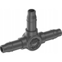 Gardena Micro-Drip-System T-piece 4.6 mm (3/16")  Connection (Dark Grey  10 Pieces 13211-20