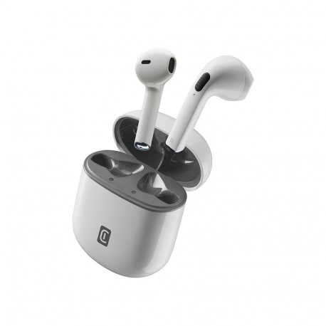Cellularline Style Color - Bezprzewodowe słuchawki Bluetooth V5.3 TWS z etui ładującym (biały)