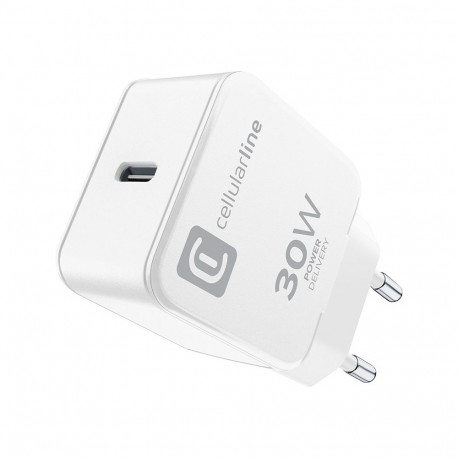 Cellularline The One - Ładowarka sieciowa USB-C Power Delivery 30W (biały)
