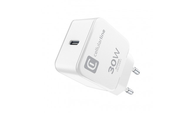 Cellularline The One - Ładowarka sieciowa USB-C Power Delivery 30W (biały)