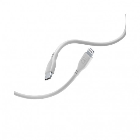 Cellularline Soft Cable - Kabel USB-C do Lightning certyfikat MFi 1.2 m (szary)