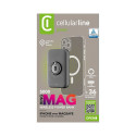 Cellularline Ring MAG 5000 - Power bank indukcyjny 5000mAh 7.5W MagSafe z funkcją standu (czarny)