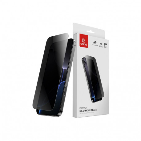 Crong Privacy 3D Armour Glass - Hartowane szkło prywatyzujące iPhone 16 / iPhone 15