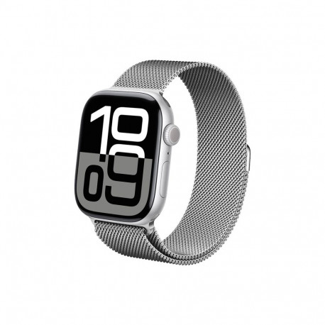 Crong Milano Steel - Pasek ze stali nierdzewnej do Apple Watch 38/40/41/42 mm (srebrny)