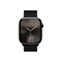 Crong Milano Steel - Pasek ze stali nierdzewnej do Apple Watch 44/45/46/49 mm (czarny)