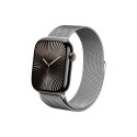Crong Milano Steel - Pasek ze stali nierdzewnej do Apple Watch 38/40/41/42 mm (srebrny)