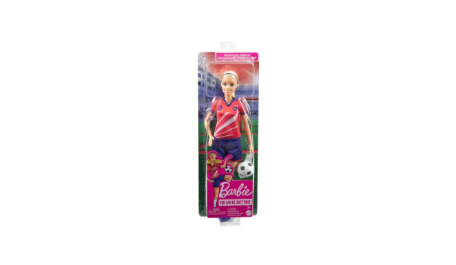 Barbie Soccer Doll, Blonde, 9 Uniform, Soccer Ball, Cleats, Socks, 3 & Up