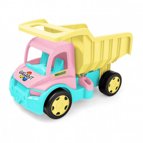 Vehicle Giant dump truck pink and cream