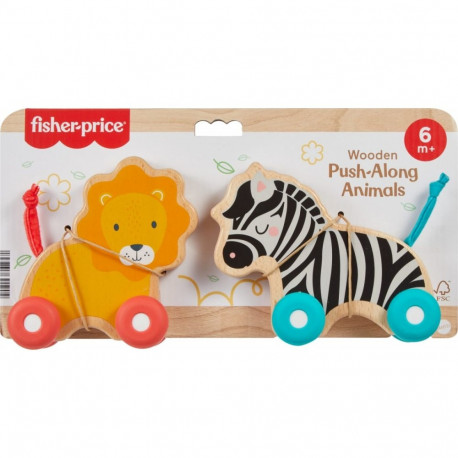 Wooden push animals
