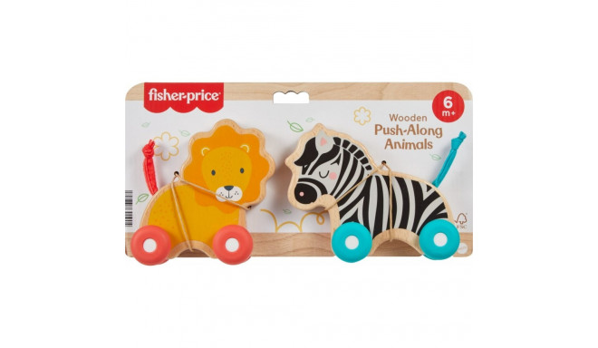 Wooden push animals
