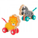 Wooden push animals
