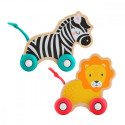 Wooden push animals