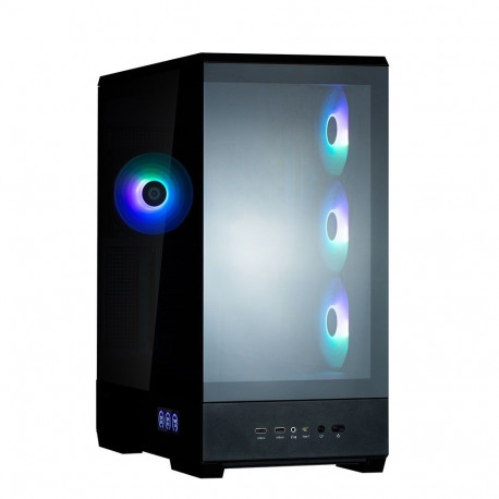 P50 DS Mid-Tower must 4 ARGB ventilaatoriga arvutikorpus