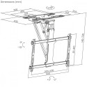Ceiling electric TV mount 32-75 inches, MC-490