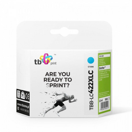 Ink for Brother MFC-J5340DW TBB-LC422XLC 100% new cyan