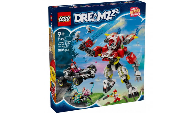Blocks DREAMZzz 71497 Coopers Tiger Mech Zeeros Hot Rod Car