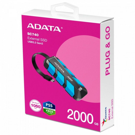 Väline SSD SC740 2TB U3.2C 1050/1000 MB/s sinine