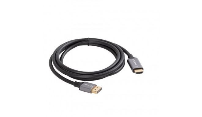 Displayport(M)-HDMI(M)1.8M 4K cable, black and silver