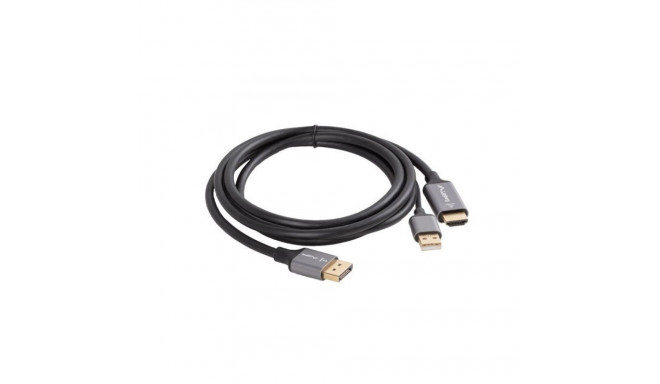 HDMI(M)-Displaypor(M) 1.8M 4K must kaabel