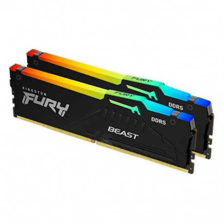 Fury operatiivmälu Beast RGB DDR5 32GB(2*16GB)/6000 CL30 EXPO, must