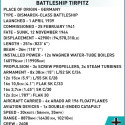 Blocks Historical Collection Battleship Tirpitz 2810 elements