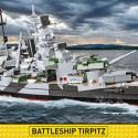 Blocks Historical Collection Battleship Tirpitz 2810 elements