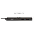 USB-A/USB-C Metal HUB 2x USB 3.0 + 2x USB-C (10 Gbps)