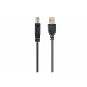 Gembird kaabel USB-A - USB-B 1,8m, must