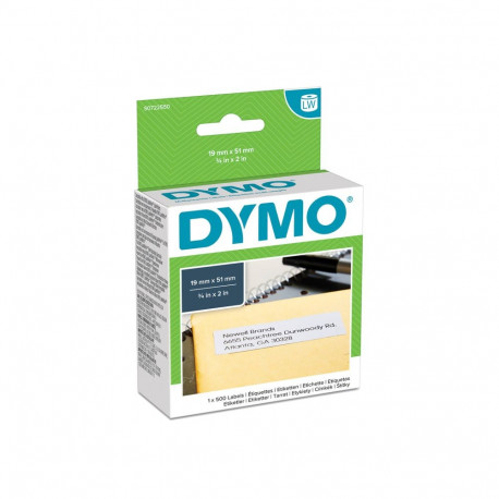DYMO S0722550 Etiketės 19 x 51mm (1x500 vnt.)